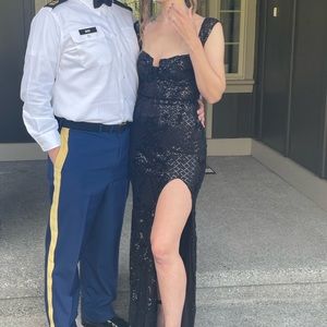 XS black sequin formal dress WINDSOR